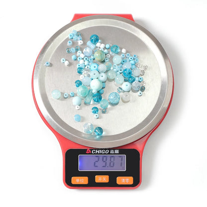 3-12mm 30g/bag Multicolor Mixed Glass Beads