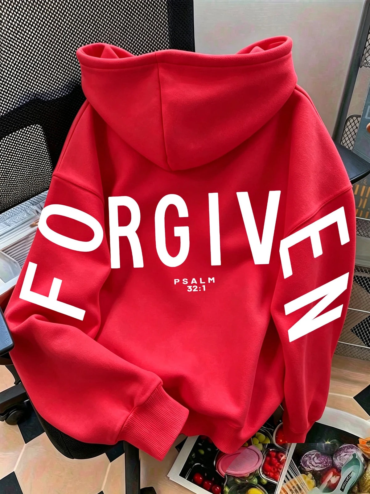 Women Oversized FORGIVEN Letter Print