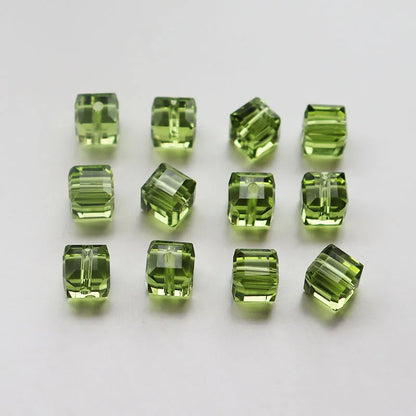 cube beads crystal