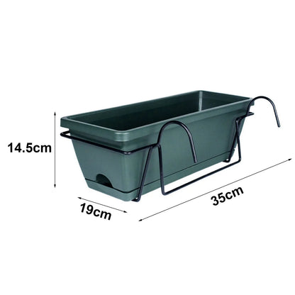 Balcony Railing Planter Ornament Window Box Planter