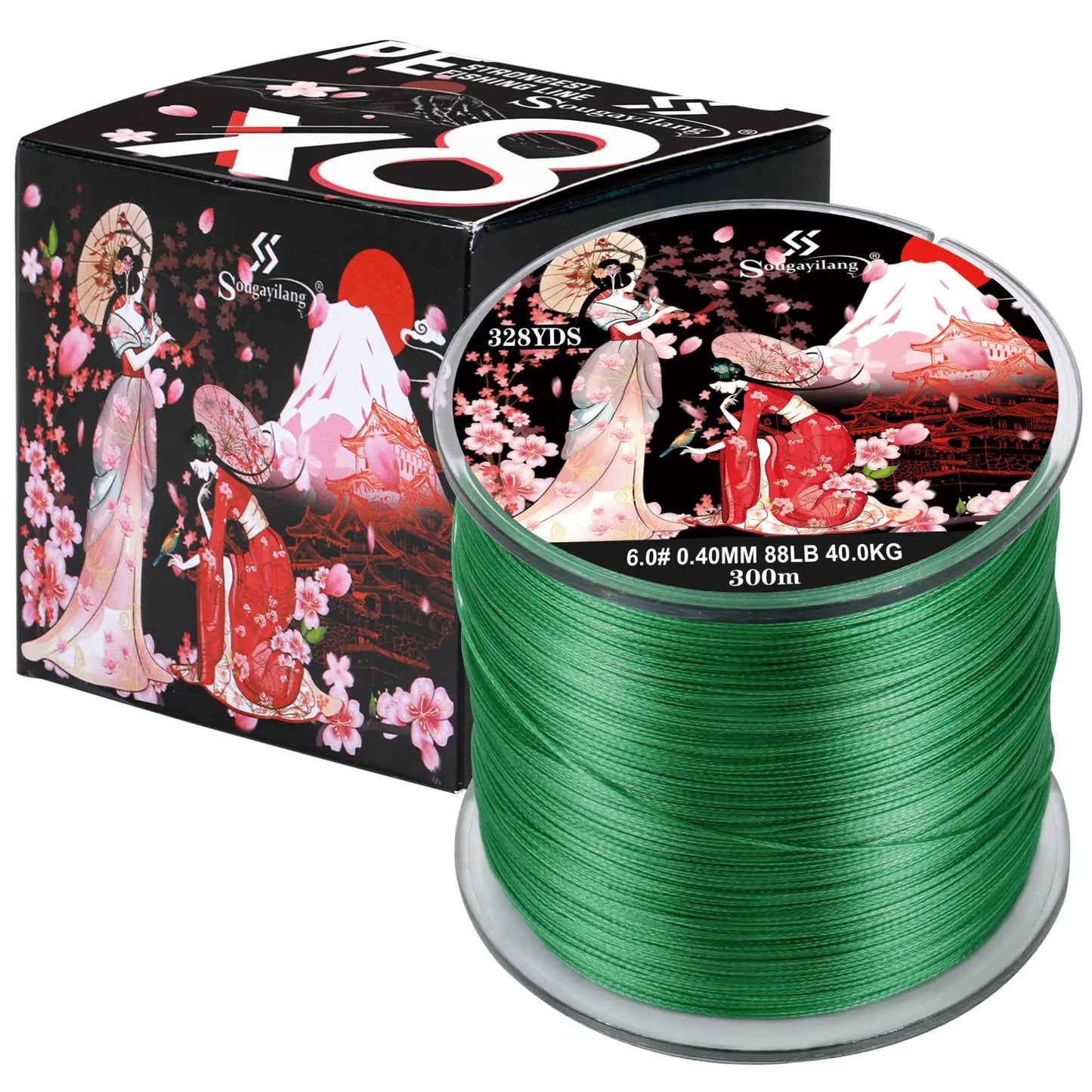 8 Strands Braided Fishing Line 100M 300M Multifilament