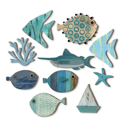Fish Wall Decor Wooden