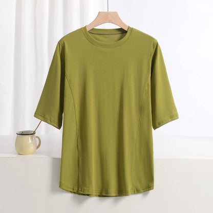 XL to 8XL plus size O-Neck Tshirts Women's basic