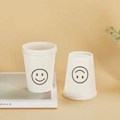 50pcs 250ml  White Paper Cups