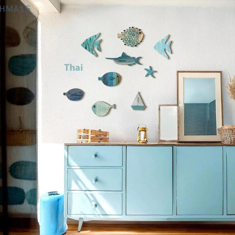 10pcs/set Fish Wall Decor