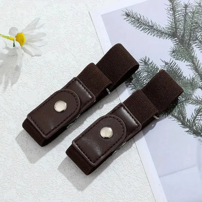 2pcs/set No Buckle Elastic Belt