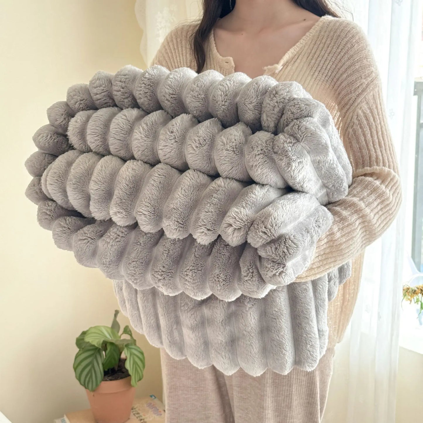 Flannel thick blanlet