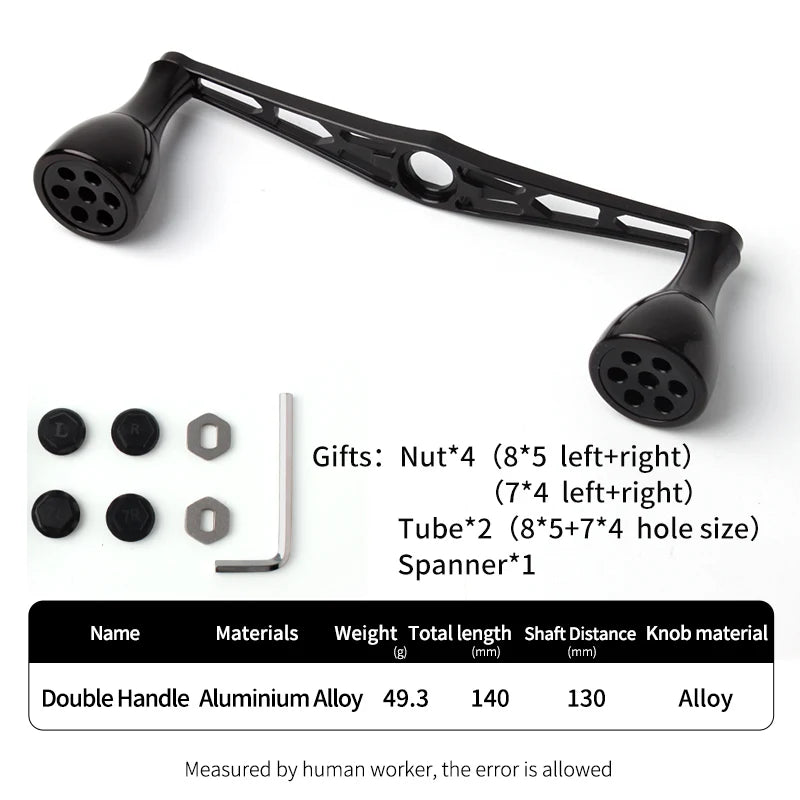 Ruke New Fishing Reel Handle Aluminium Alloy Length 140mm hole