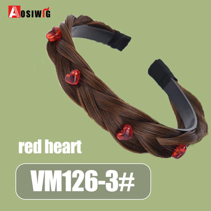 Synthetic Fishbone Braided Headband