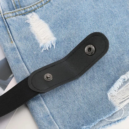 ,No Buckle Stretch Elastic Waist Belt For Women/Men