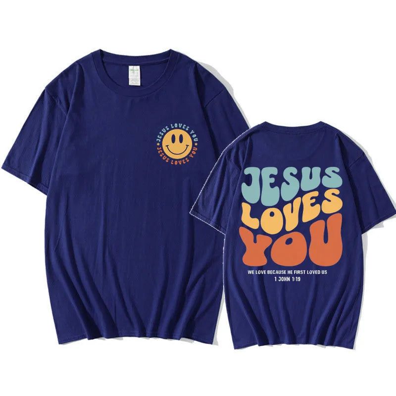 Jesus Loves You Funny T Shirt Men