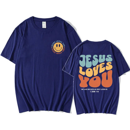 Jesus Loves You Funny T Shirt Men