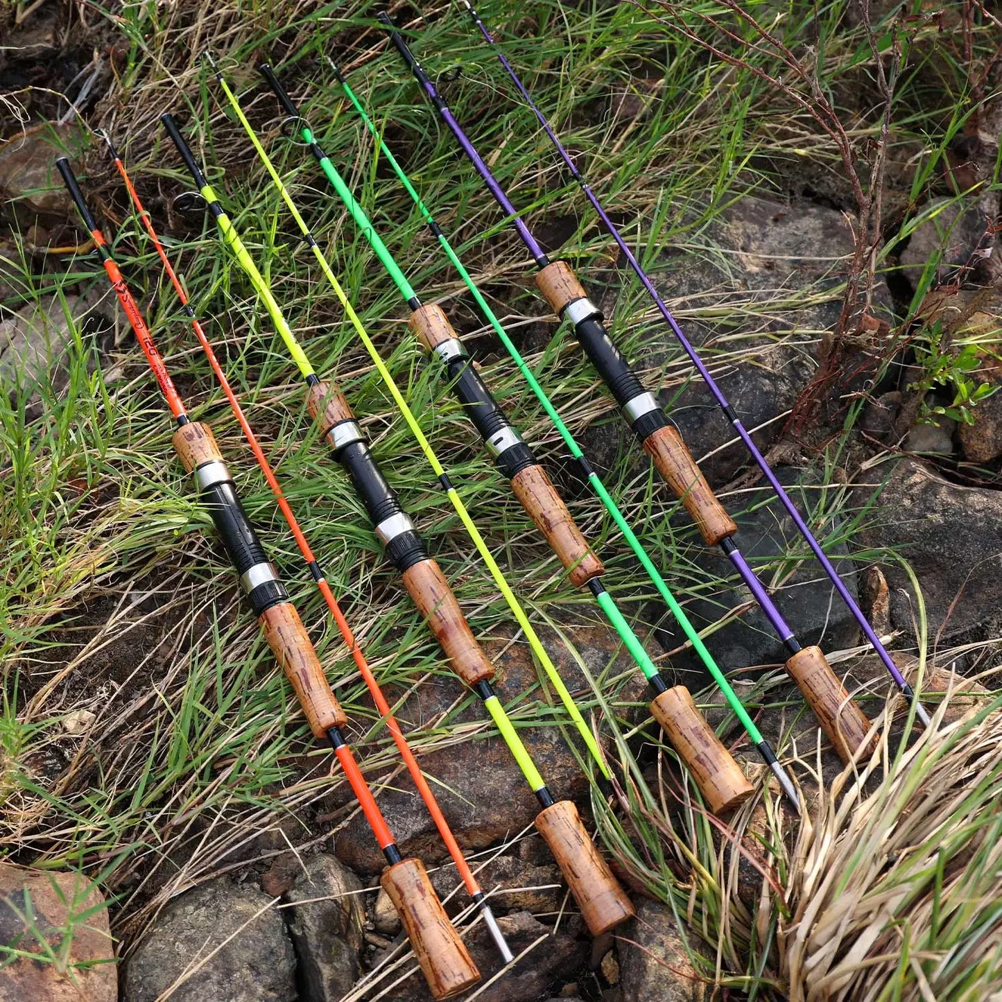 Sougayilang Lure Fishing Rod 1.2m 1.65m 2 Sections Spinning Fishing Rod 8kg Max