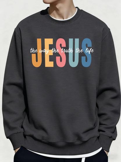 Jesus Color print jumper