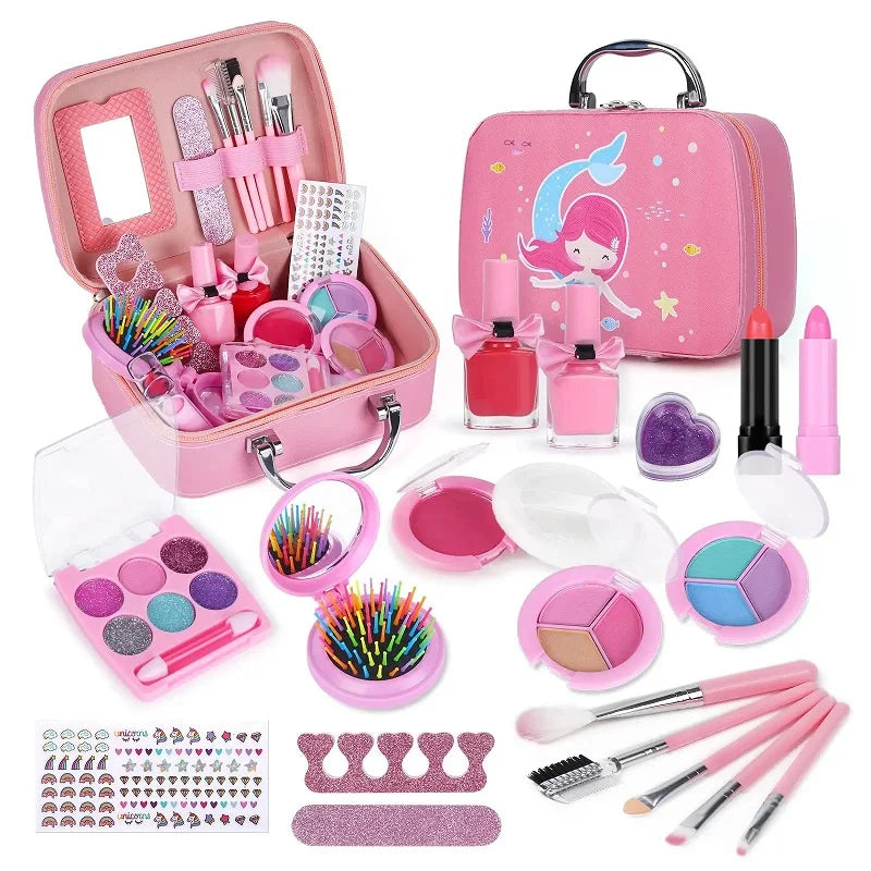 Girls Real Makeup Kit Washable Princess