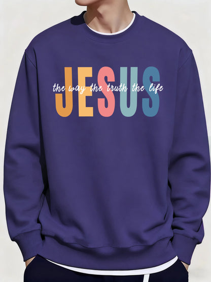 Jesus Color print jumper
