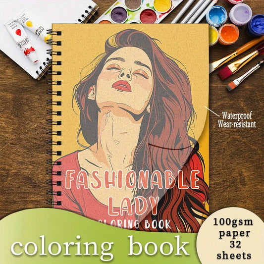Fashionable Adult Coloring Book for Women -