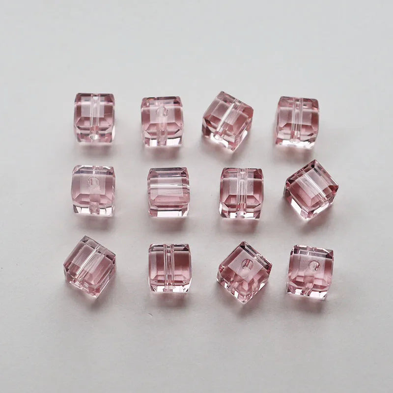 cube beads crystal