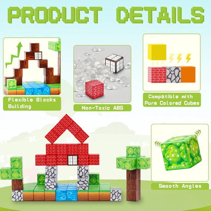 Magnetic Building Blocks Mine World