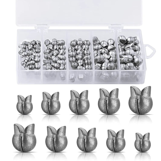 100pcs 0.5g 0.8g 1g 1.5g 2g Fishing Weights  Split Shot Sinker