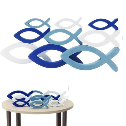 9Pcs Handcrafted Ocean Fish