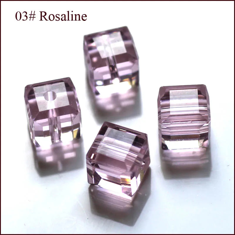 cube beads crystal