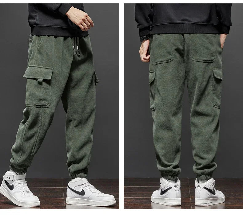 Winter Fleece Men Casual Pants