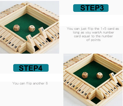 Shut The Box Dice Board Game