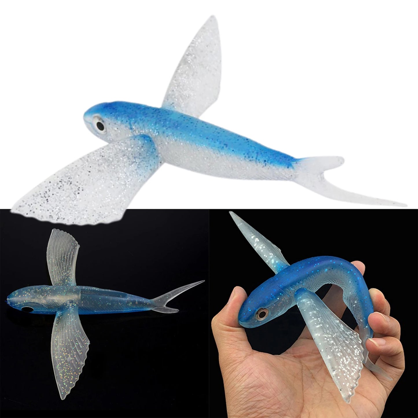 Soft Tuna Lure Flying Fish Artificial Bait