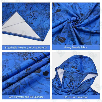 Fishing Shirts Men Sun Protection Hoodie