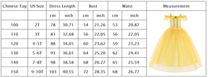 Kids Belle Beauty and the Beast Ball Gown