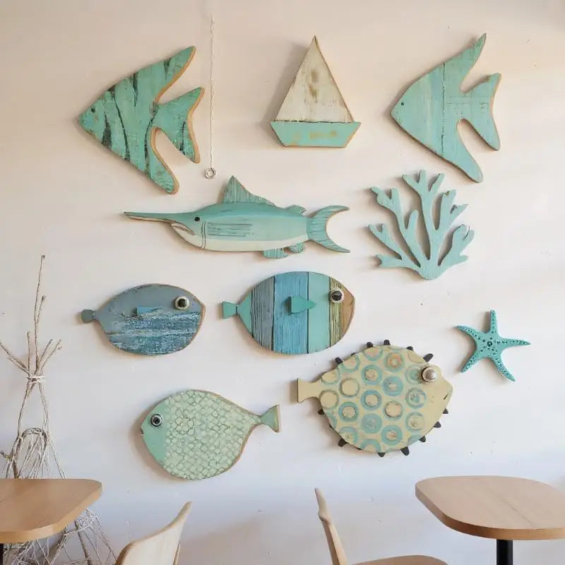Fish Wall Decor Wooden