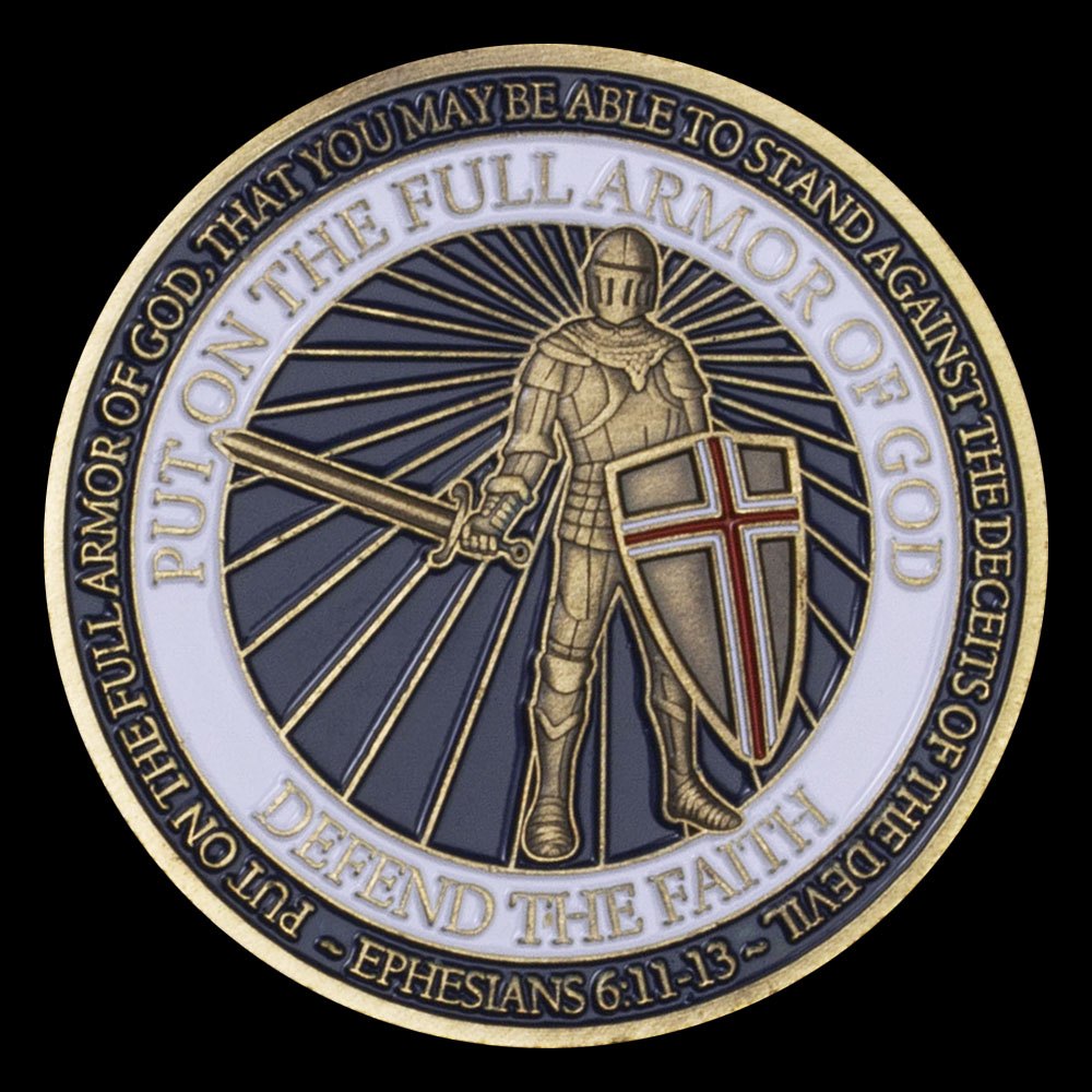 Put on The Full Armor of God Challenge Coin
