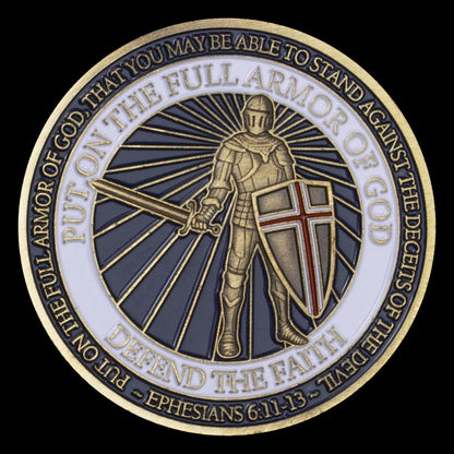 Put on The Full Armor of God Challenge Coin