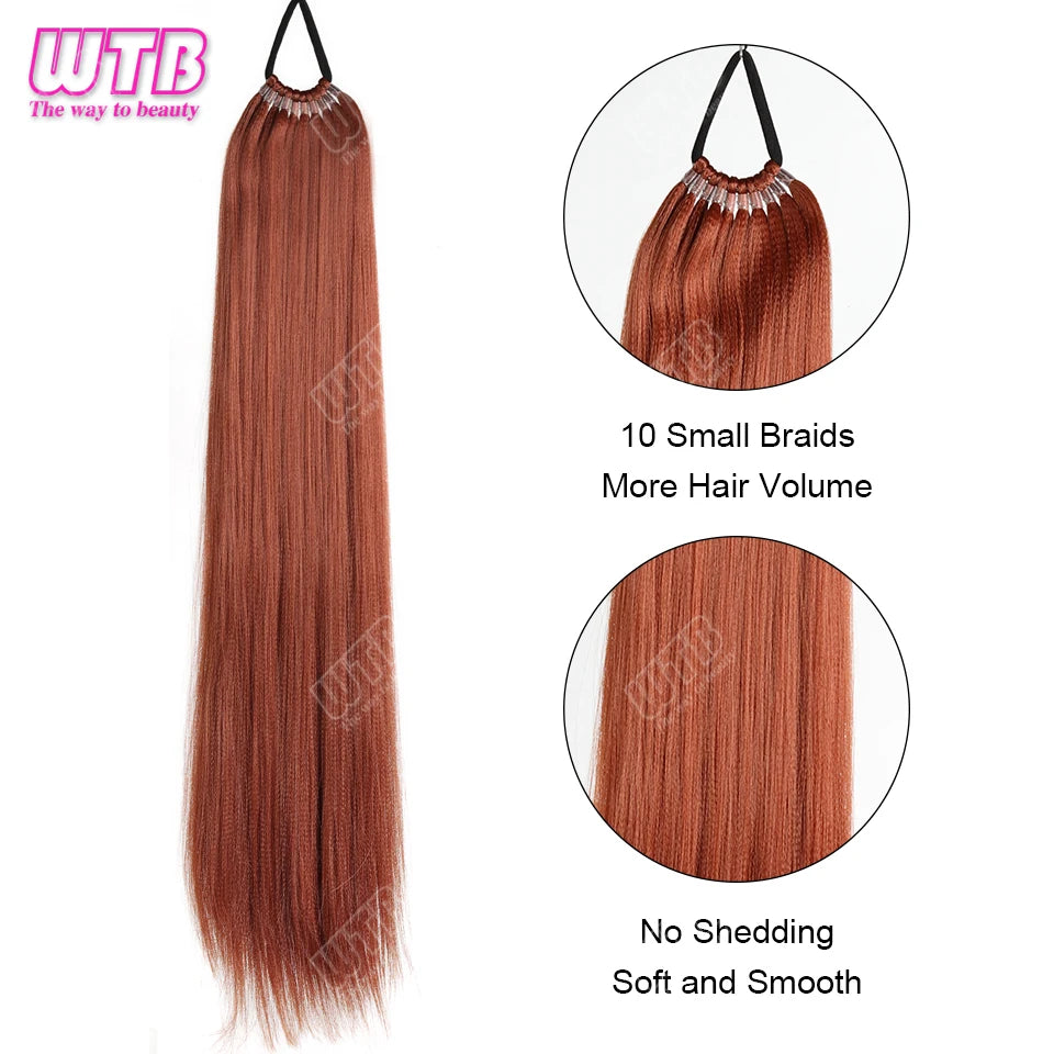 Synthetic braided wig