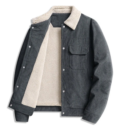 L-8XL Plus Size Winter Men's Corduroy coat