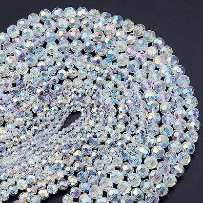 4/6/8/10mm AB Color Crystal Round Glass beads