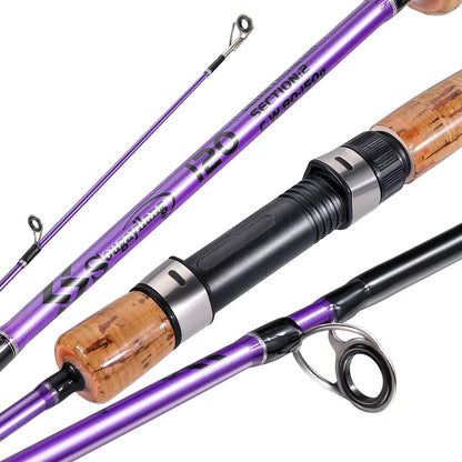Sougayilang Lure Fishing Rod 1.2m 1.65m 2 Sections Spinning Fishing Rod 8kg Max
