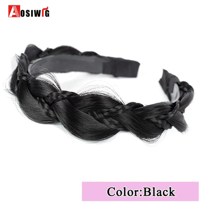 Synthetic Fishbone Braided Headband
