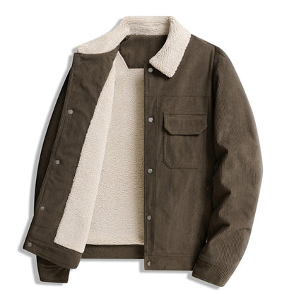 L-8XL Plus Size Winter Men's Corduroy coat