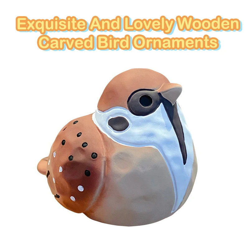 Handcrafted Resin Bird wood