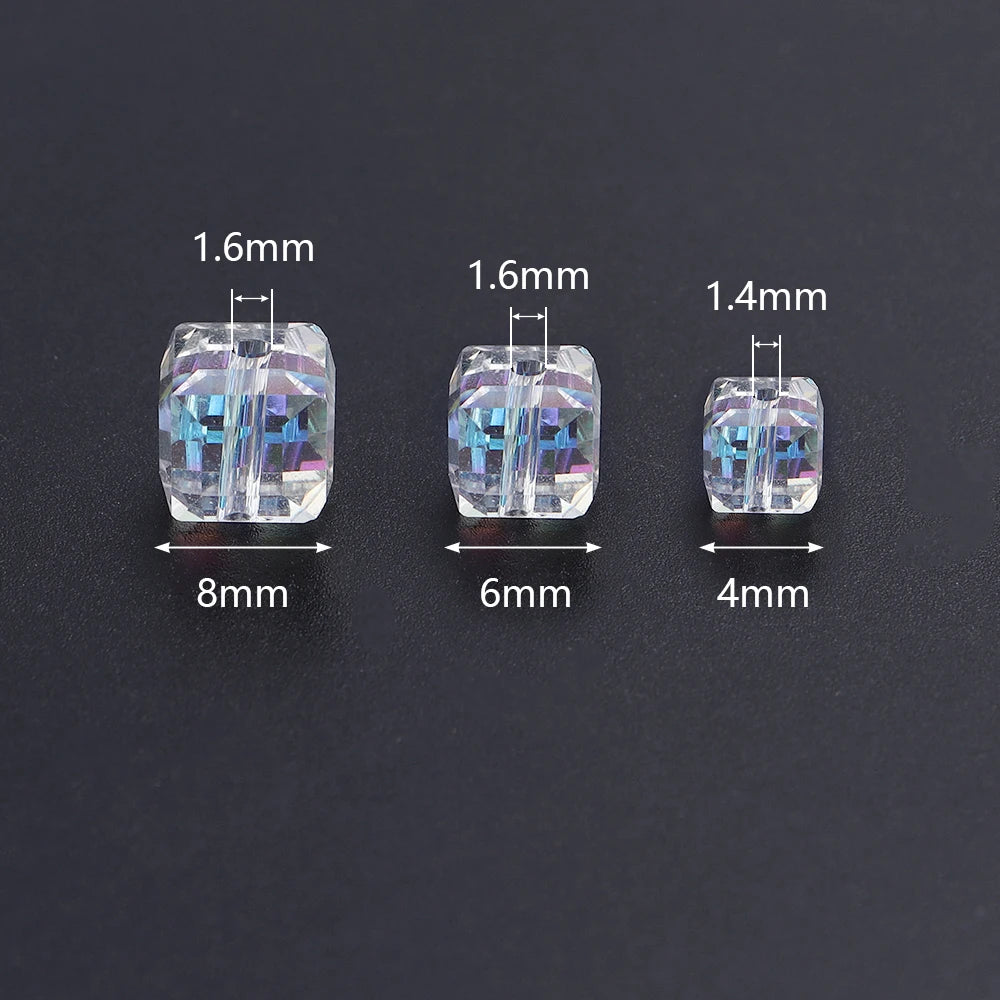 50pcs Glass Crystal Beads