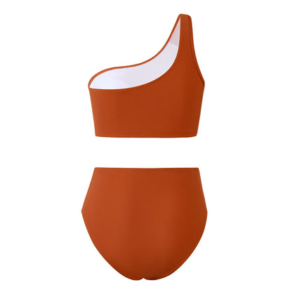 Single Shoulder Bikinis High wasted