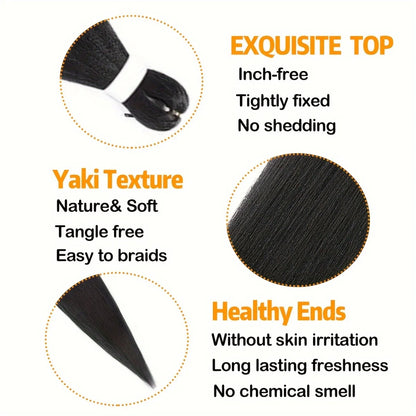 Braiding Hair 3Pcs Natural Black Braiding Hair