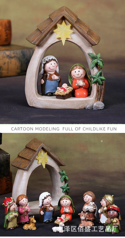 12Pcs Christmas Nativity Figurines
