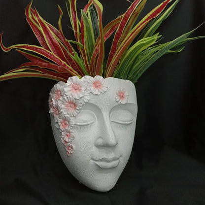 Funny Face Sculpture Planter