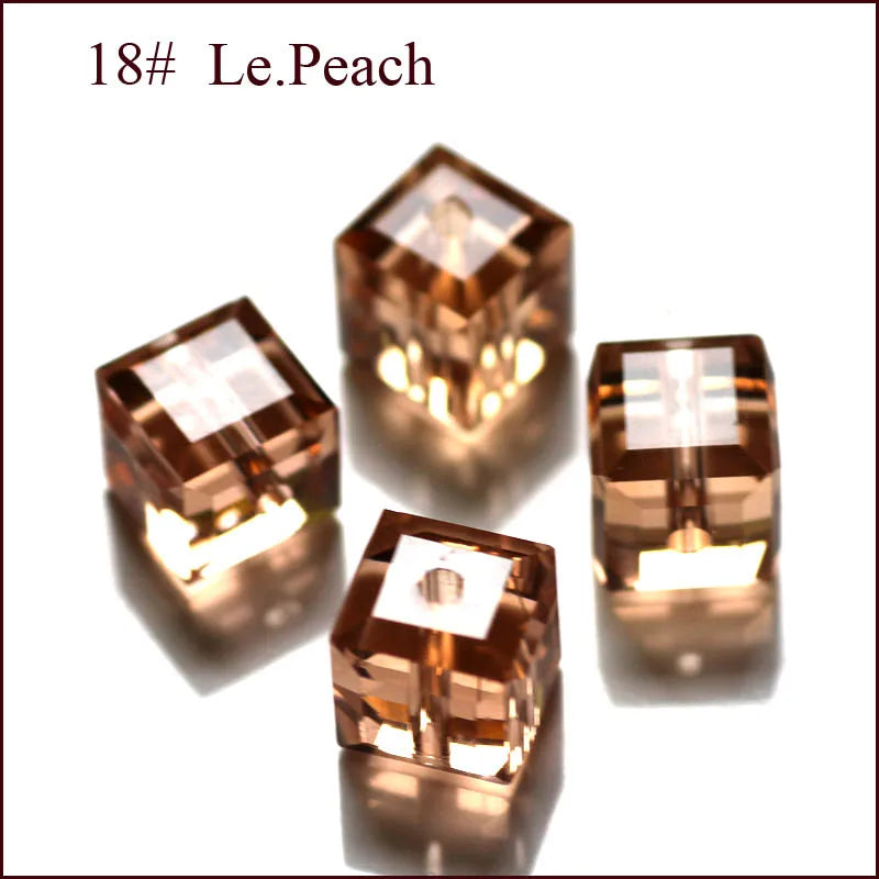 cube beads crystal