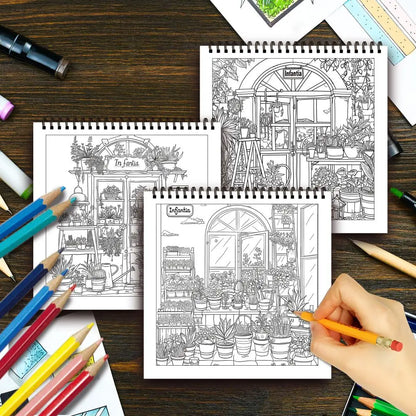 1pc, Teen Colouring Book - 30 Sheets