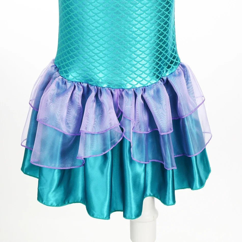 Girls Mermaid Dress Charm Princess