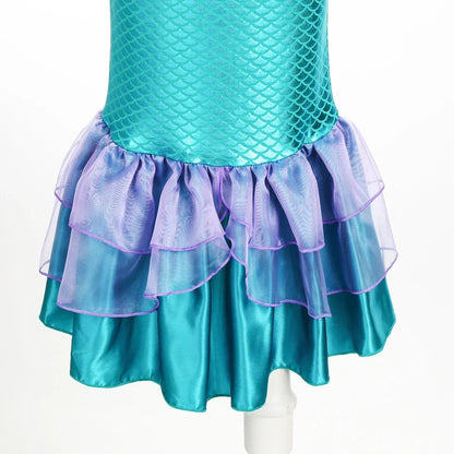 Girls Mermaid Dress Charm Princess